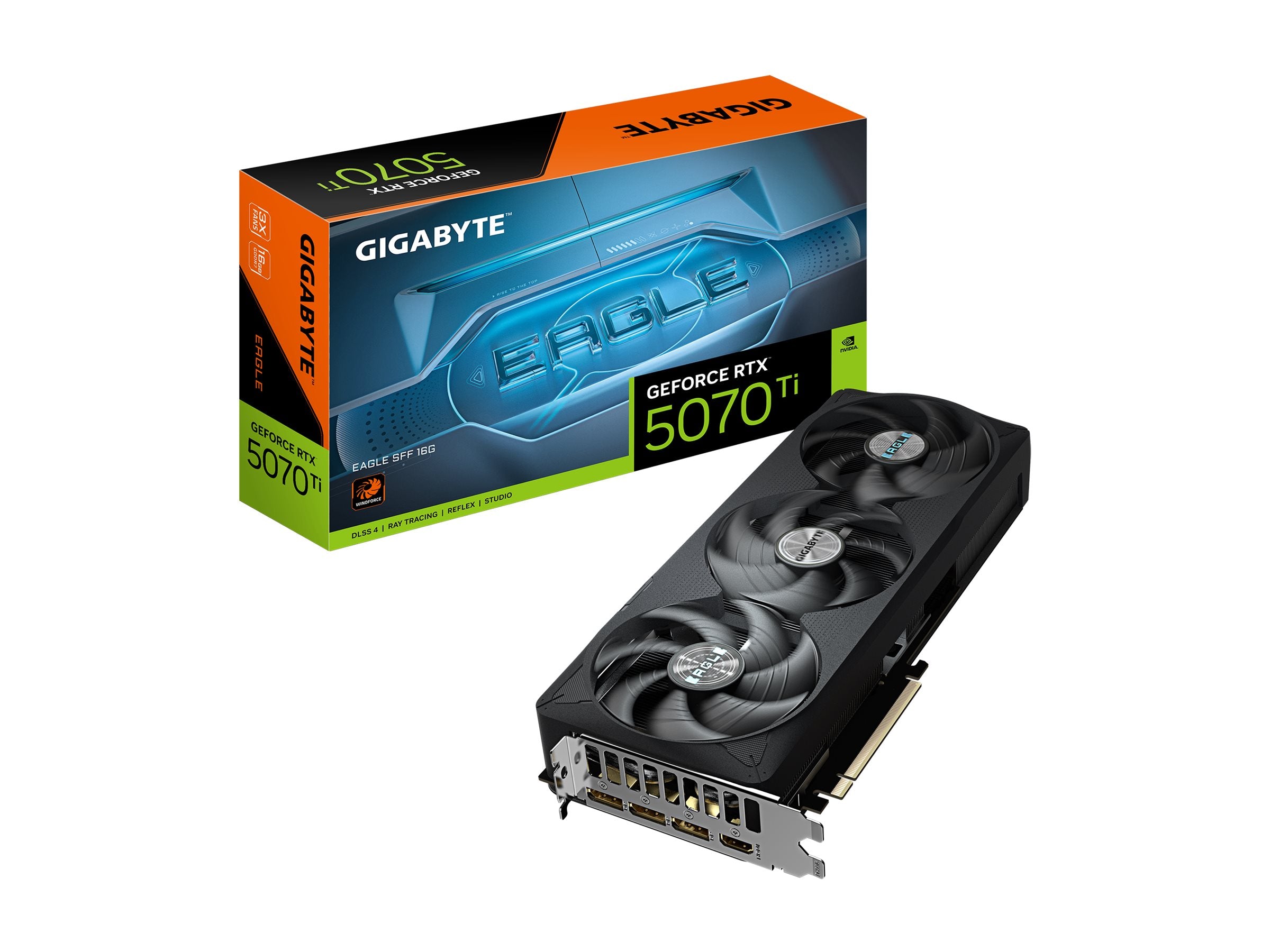 GIGABYTE GeForce RTX 5070 Ti 16GB GDDR7 256bit WINDFORCE Dual BIOS NVIDIA SFF-ready Reinforced structure