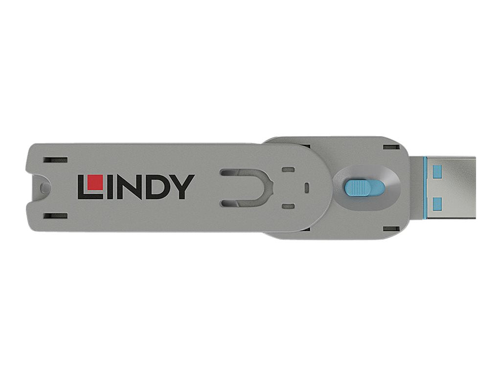 LINDY Schlüssel USB Port Schloss blau - Verpackung
