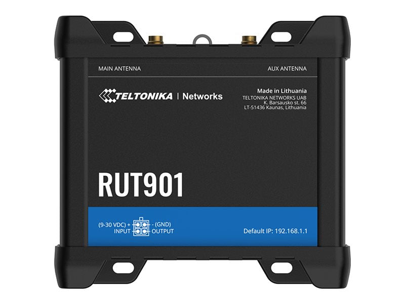 Vorderansicht des TELTONIKA NETWORKS RUT901 4G/LTE WiFi DUAL SIM Routers