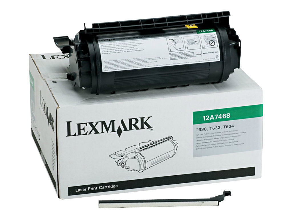 LEXMARK T63X Toner schwarz Vorderansicht