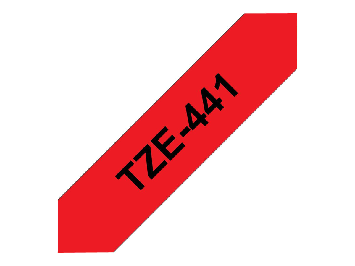 BROTHER P-Touch TZE-441 schwarz auf rot 18mm Verpackung