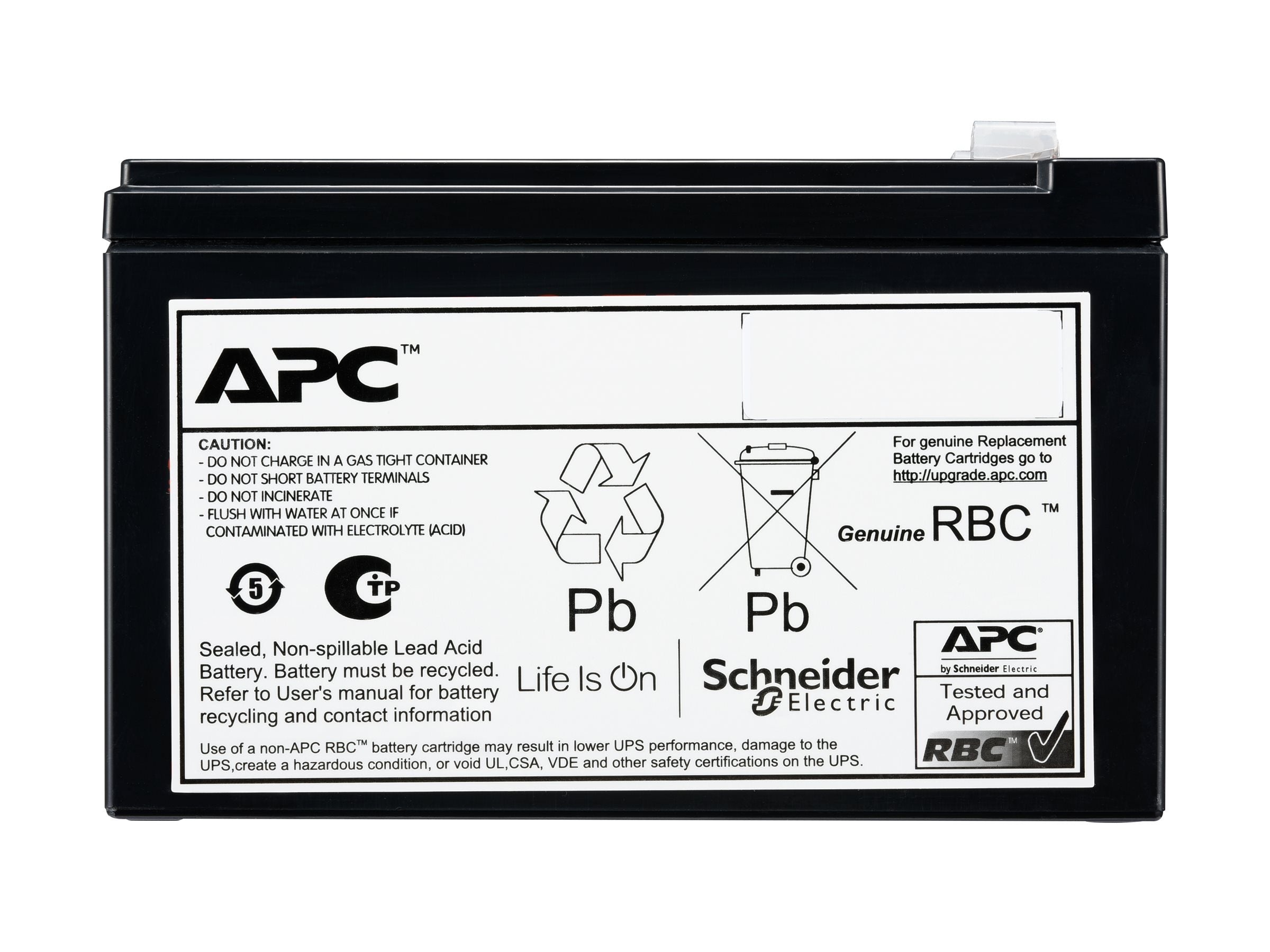 APC Replacement Battery Cartridge 205 Vorderansicht