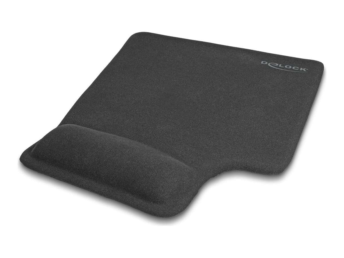 DELOCK Ergonomisches Mauspad mit Gel Handballenauflage Linkshänder - Vorderansicht