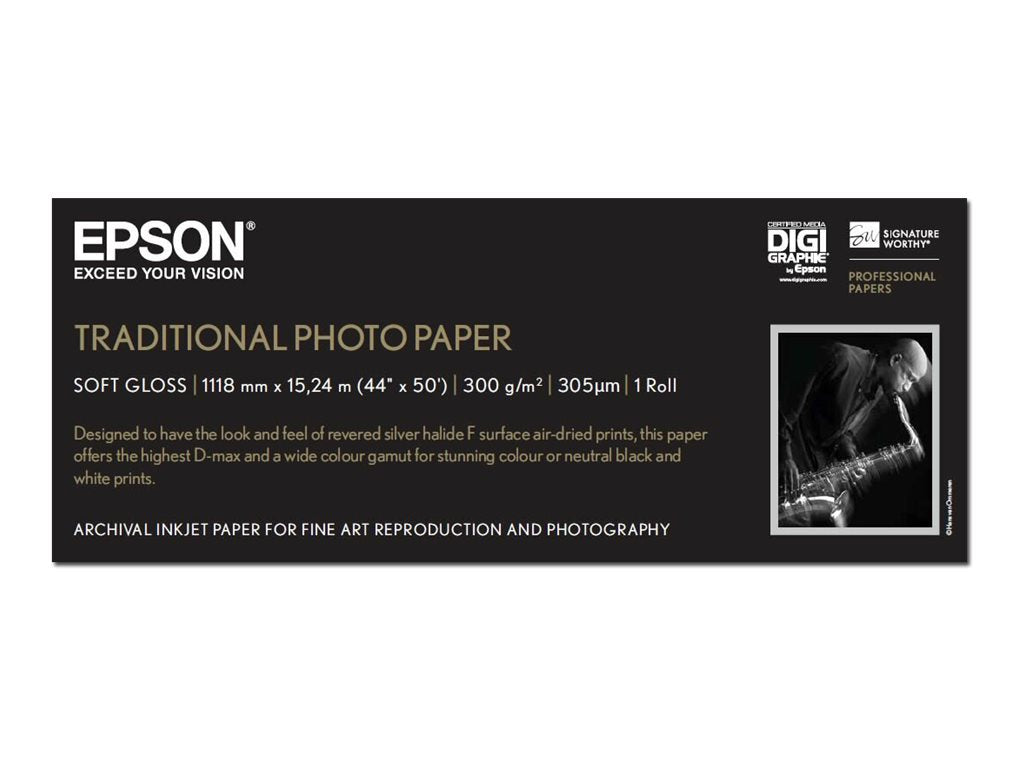 EPSON S045056 Traditional Foto Papier Vorderansicht