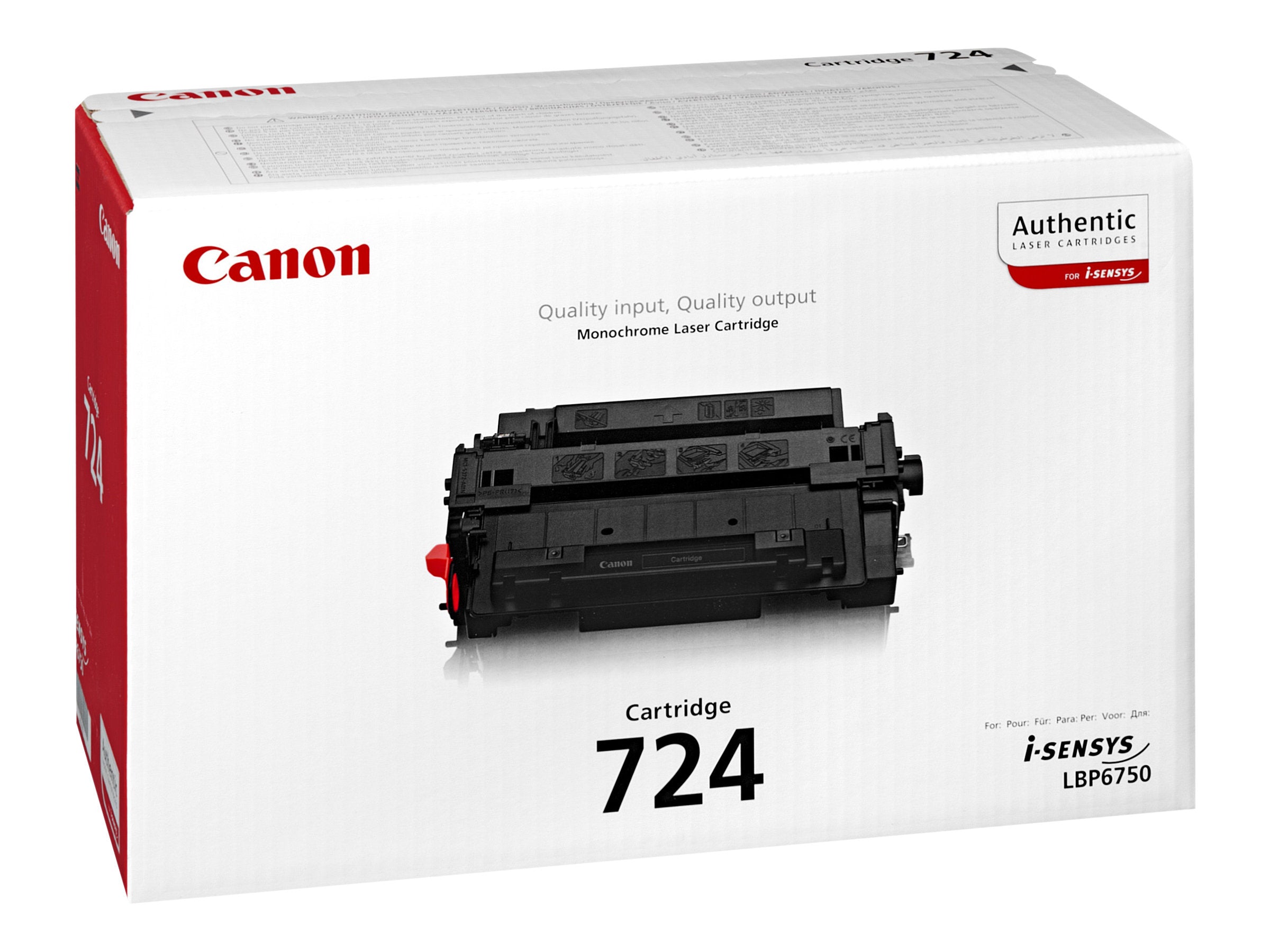 CANON CRG-724 Toner schwarz Verpackung