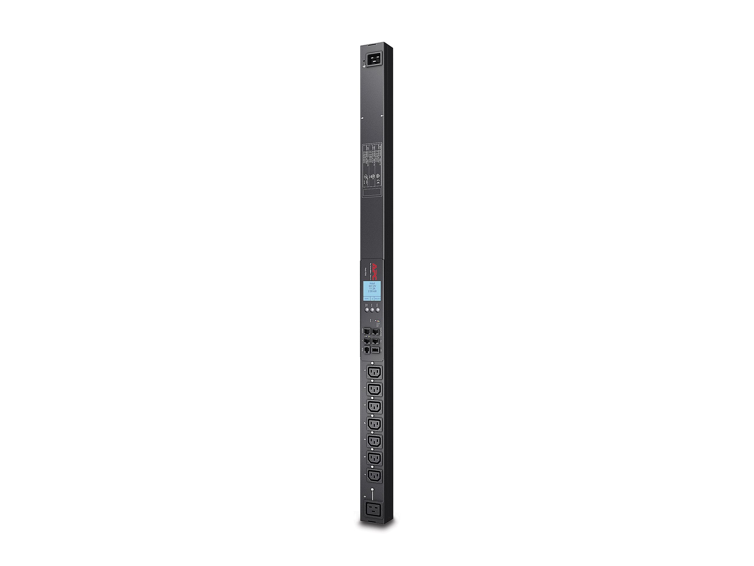 APC Switched Rack PDU 2G Zero U Rack AC 200/208/230V RS-232 input NEMA L6-20 oc 8 2