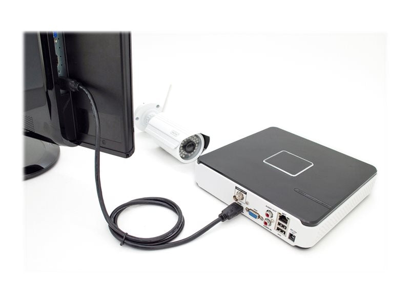 DIGITUS HDMI Premium High Speed Anschlusskabel Typ A St/St 1.0m m/Ethernet Anschlussansicht