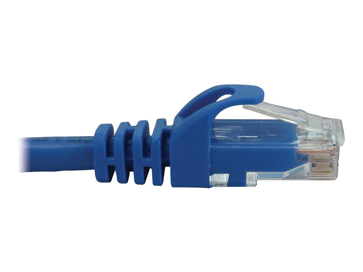 EATON TRIPPLITE Cat6a 10G Snagless Molded UTP Ethernet Cable RJ45m/M PoE Blue 15ft. 4