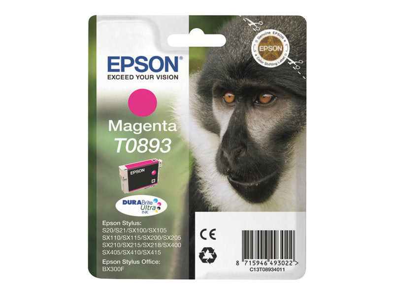 EPSON T0893 Tintenpatrone magenta im Blister