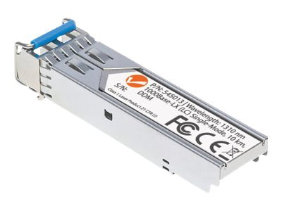 INTELLINET Gigabit Ethernet SFP Mini-GBIC Transceiver 1000Base-LX (LC) Single-Mode Port Reichweite bis zu 10 km Wellenlaenge 1310 nm