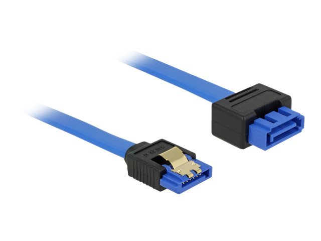 DELOCK Verlängerungskabel SATA 6 Gb/s Buchse gerade > SATA Stecker 50cm blau - Vorderansicht