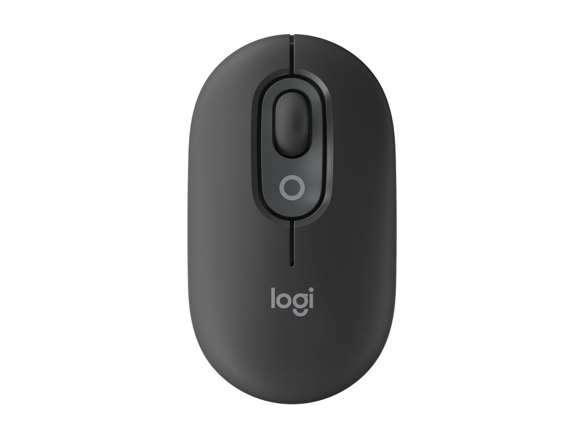 LOGITECH POP Mouse with emoji - GRAPHITE Vorderansicht