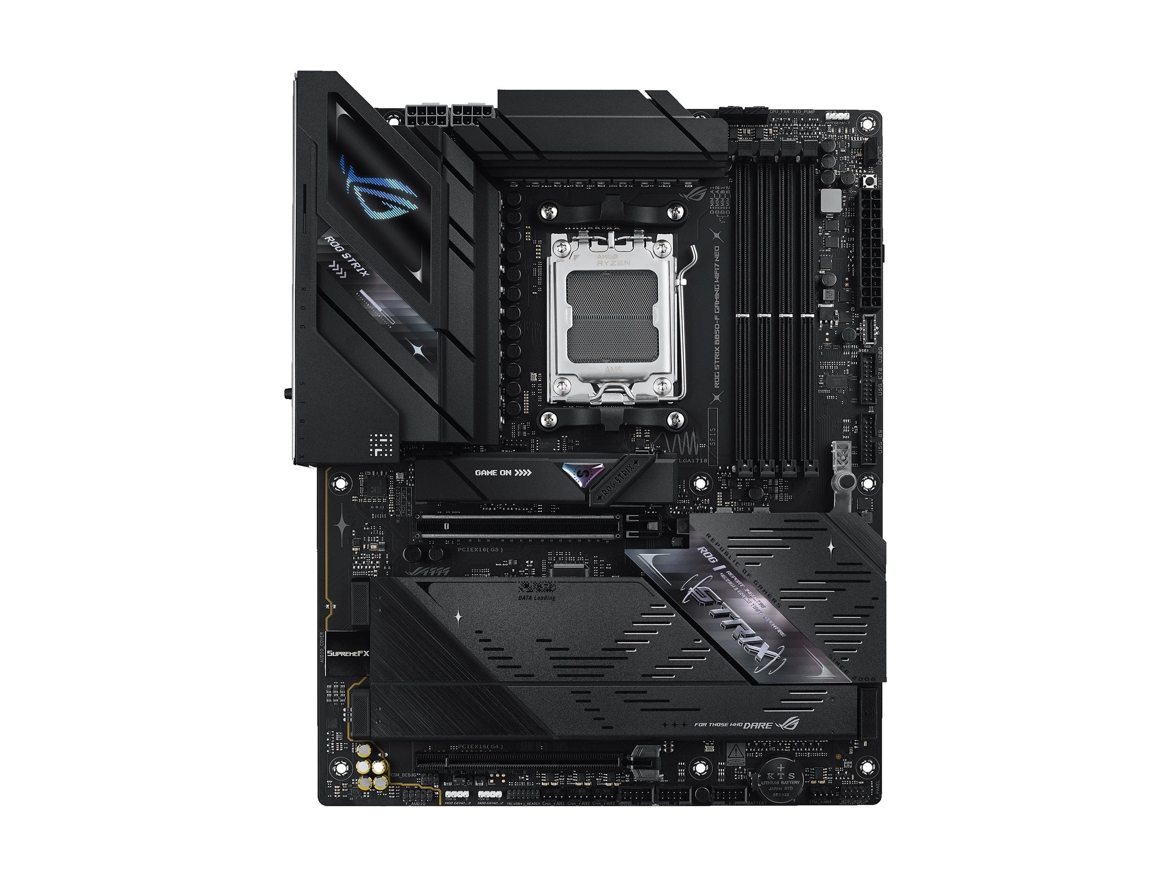 ASUS ROG STRIX B850-F GAMING WIFI7 NEO Motherboard Vorderansicht