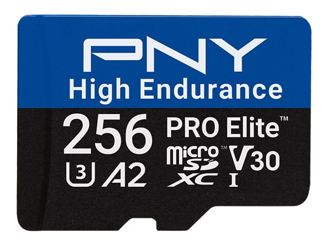 PNY microSD Pro Elite High Endurance 256GB Vorderansicht