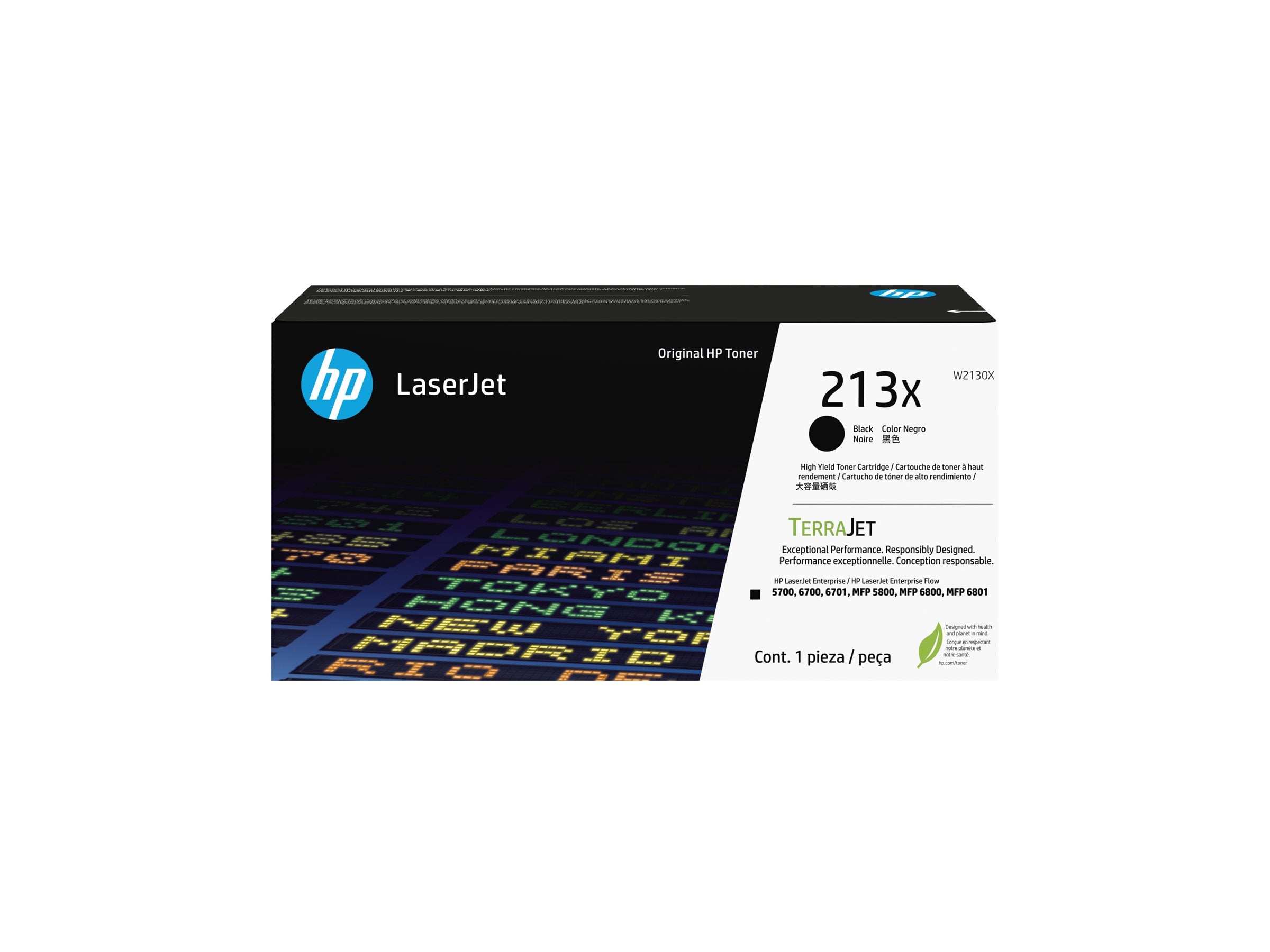 HP 213X Black Original LaserJet Toner Cartridge Vorderansicht