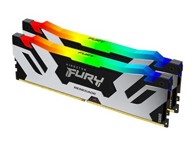 KINGSTON 32GB 6400MT/s DDR5 CL32 DIMM Kit of 2 FURY Renegade RGB Verpackung