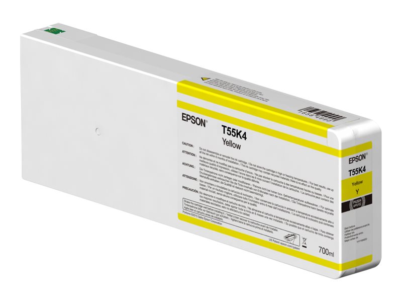 EPSON 5LB Singlepack Yellow T55K400 UltraChrome HDX/HD Vorderansicht