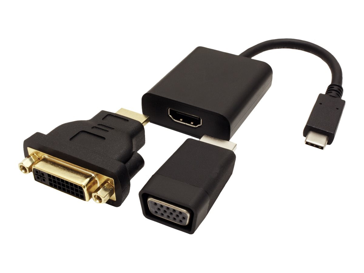 VALUE Display Adapter USB Typ C - VGA + HDMI + DVI Verpackung