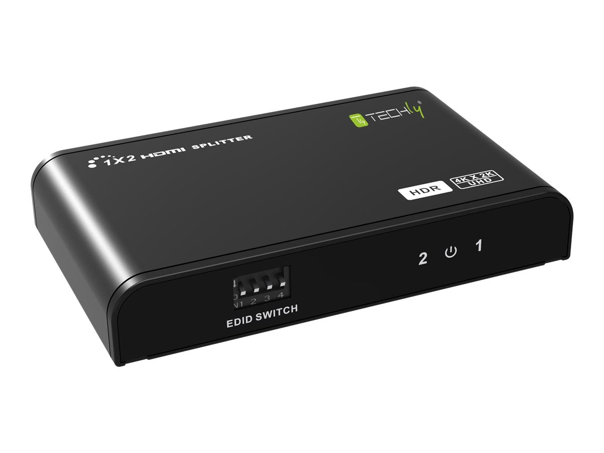 TECHLY HDMI Splitter 4K2K HDR 60Hz 2-Port Vorderansicht