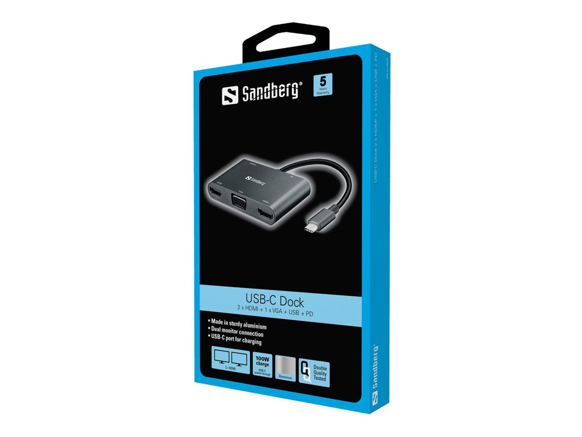 SANDBERG USB-C Dock Verpackung