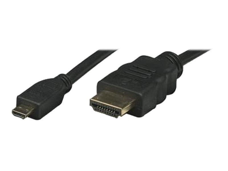 TECHLY HDMI High Speed mit Ethernet und Micro D Anschlusskabel 1m - Detailansicht
