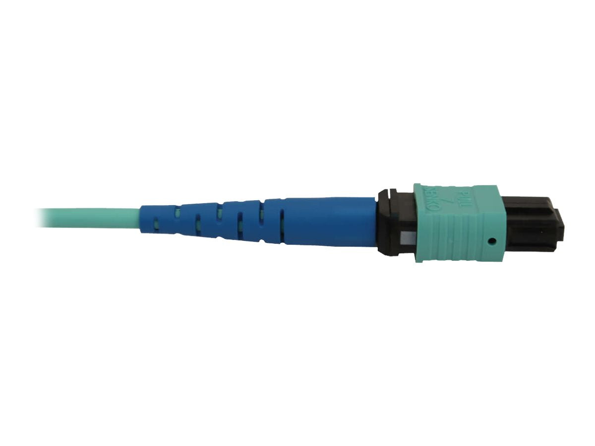 EATON TRIPPLITE 40/100/400G Multimode 50/125 OM3 Fiber Optic Cable 24F MTP/MPO-PC F/F LSZH Aqua 2m 6