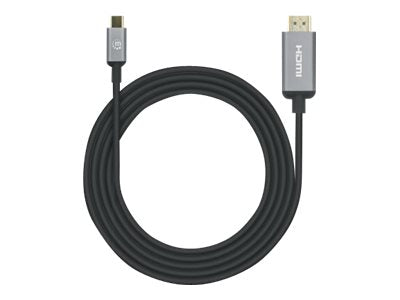 MANHATTAN 4K60Hz USB-C auf HDMI-Adapterkabel USB-C-Stecker auf HDMI-Stecker 2m vergoldete Kontakte schwarz