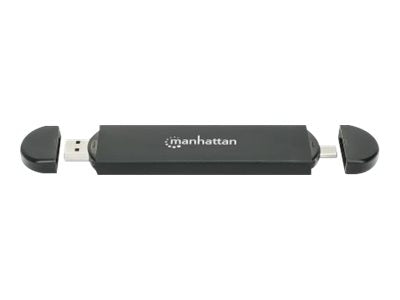 MANHATTAN M.2 NVMe und SATA SSD USB-Festplattengehäuse Seitenansicht