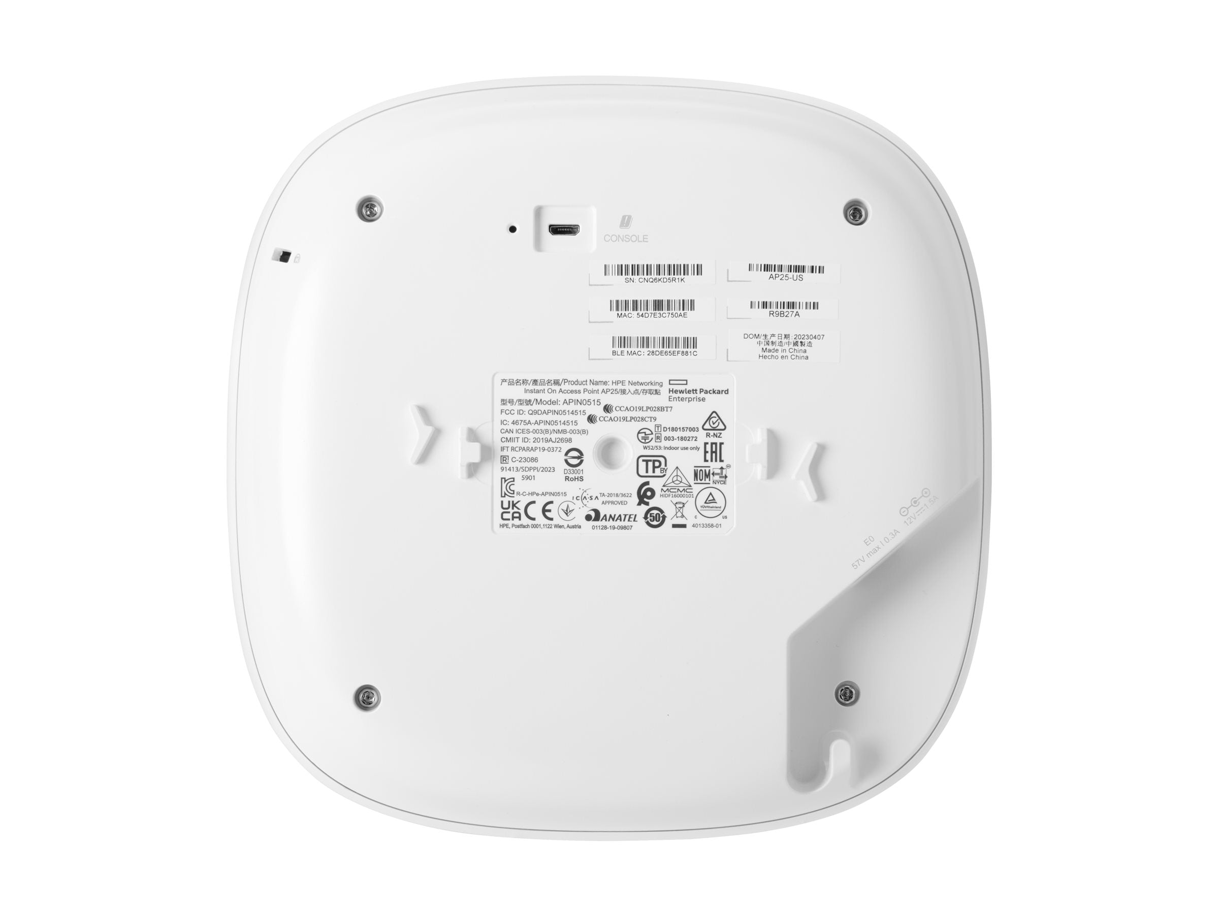 ARUBA HPE Networking Instant On AP25 Detailansicht