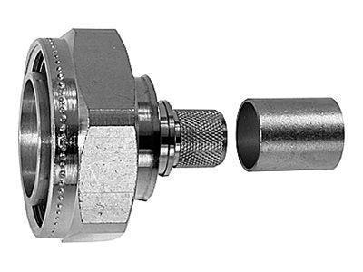 PUC TELEGÄRTNER 7-16 Kabelstecker Crimp G1 RG-58 C/U G5 RG-223/U - Vorderansicht