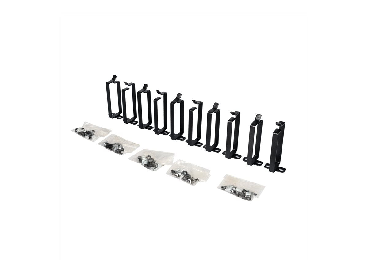 ROLINE Kabelführungsbügel 44x100mm schwarz Anwendung im Rack