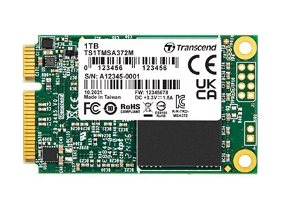 TRANSCEND 256GB mSATA SSD Vorderansicht