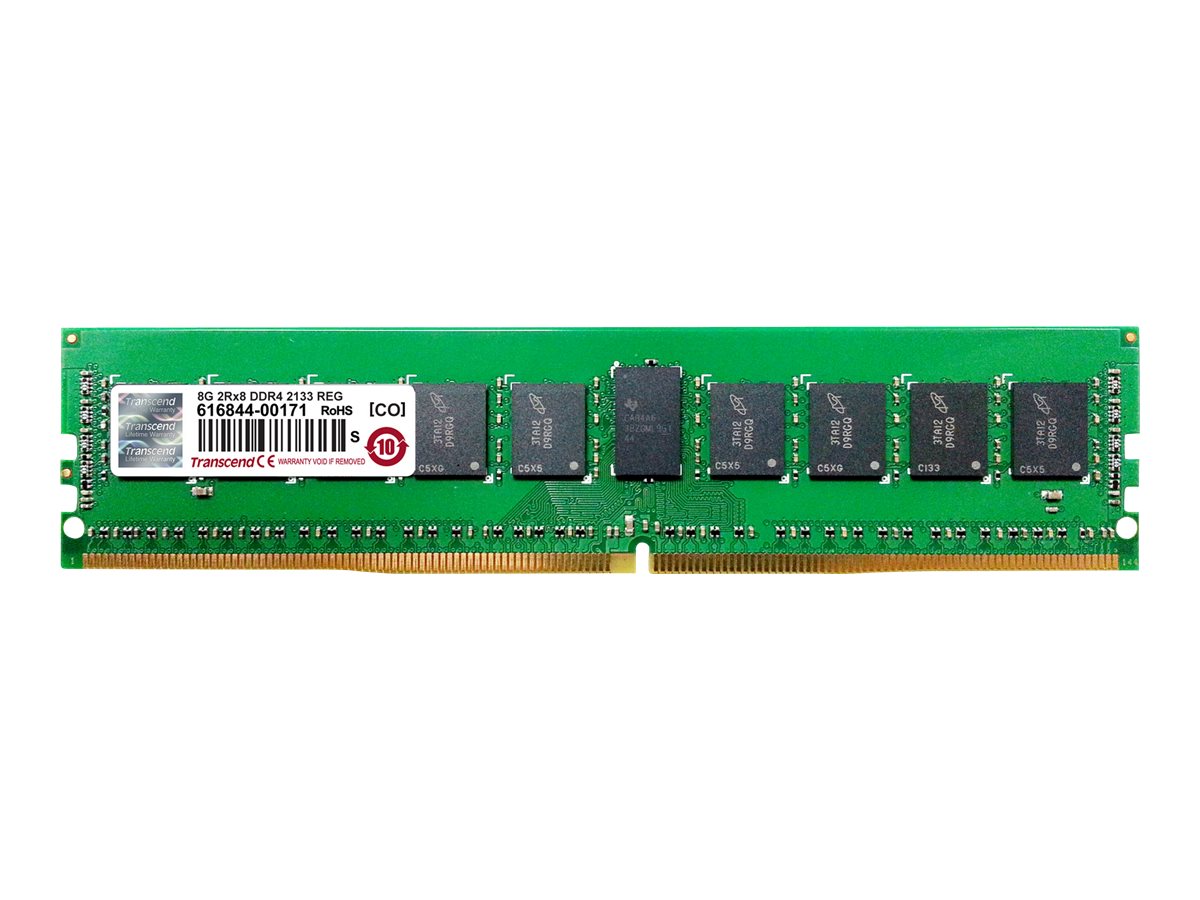 TRANSCEND DIMM DDR4 2133Mhz 8GB Reg ECC Vorderansicht