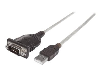 MANHATTAN USB RS232 Seriell Konverter Verbindet ein serielles Geraet mit dem USB Port FTDI FT232RL-Chipsatz 0