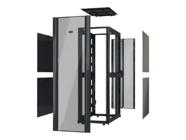 APC NetShelter SX 48U 750mm Wide x 1200mm Deep Enclosure Without Sides Without Doors Black