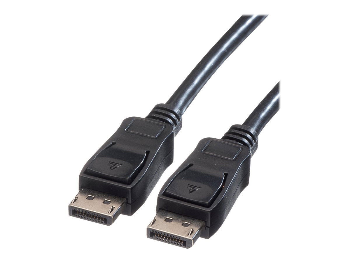 VALUE DisplayPort Kabel DP ST - ST schwarz 1m Vorderansicht