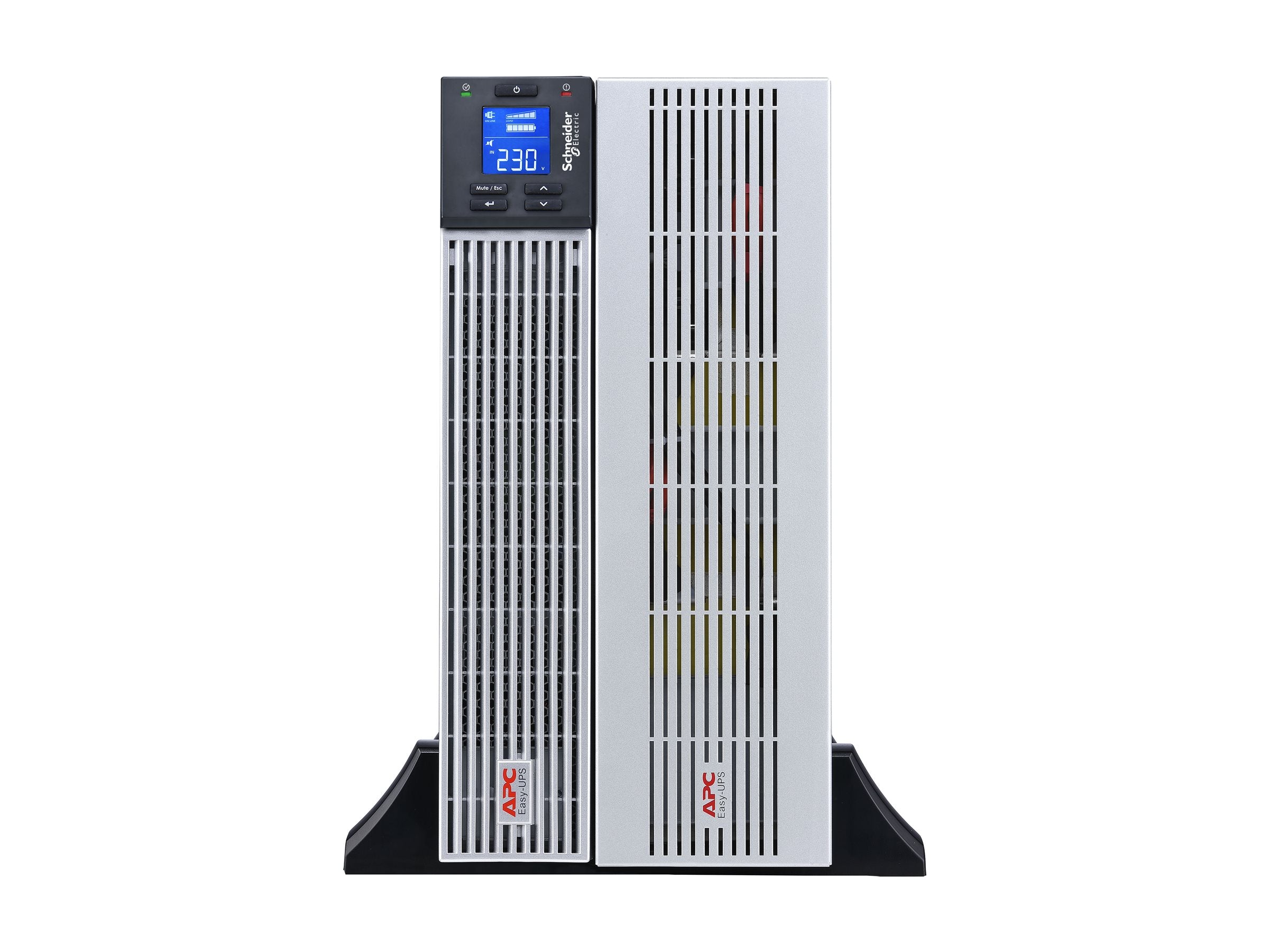 Detailansicht des LCD-Displays der APC Easy UPS On-Line Li-Ion SRVL RT Ext. Runtime 6000VA 230V