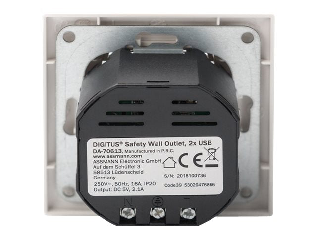 DIGITUS DA-70613 Schutzkontakt Steckdose Installation