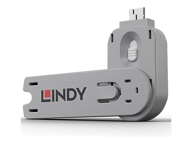 LINDY Schlüssel USB Port Schloss weiss - Detailansicht