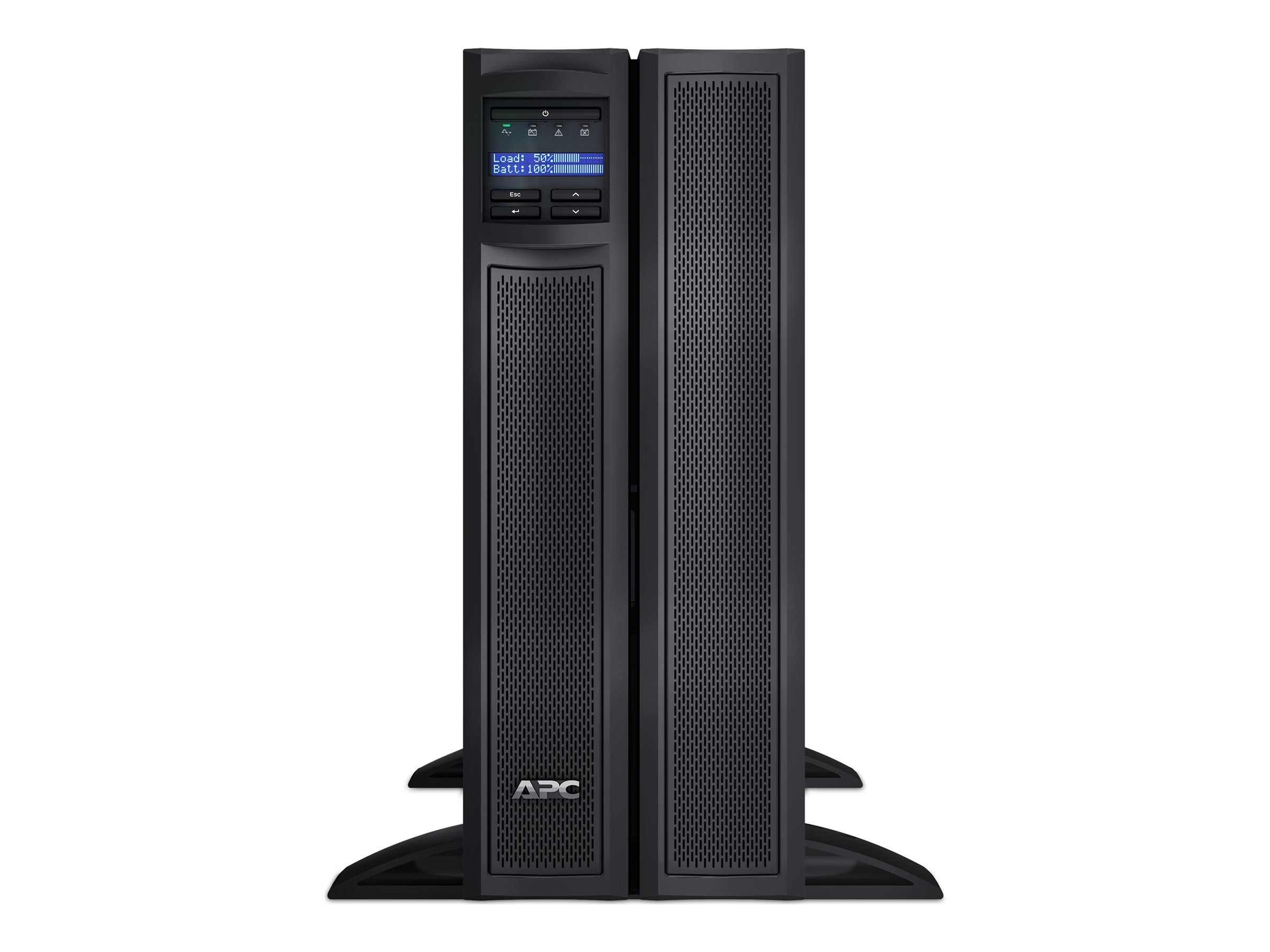 APC Smart-UPS X 2200 Rack/Tower LCD UPS Rack AC 230V 1980Watt 2200VA RS-232 USB output connectors 12 4U Black