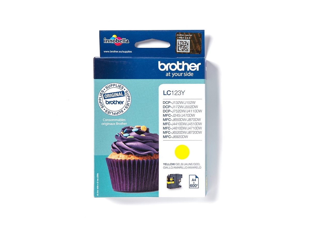 BROTHER LC-123 Tinte gelb Detailansicht