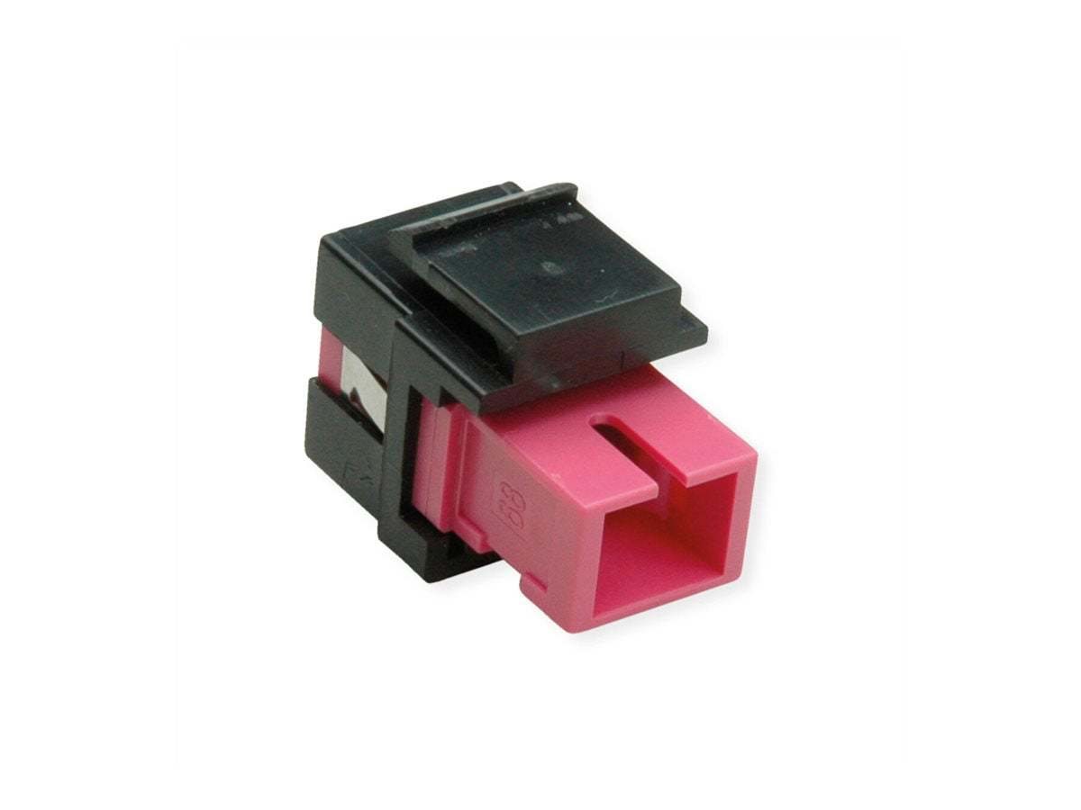 ROLINE Keystone LWL-Adapter SC/SC Simplex Multimode OM4 Vorderansicht