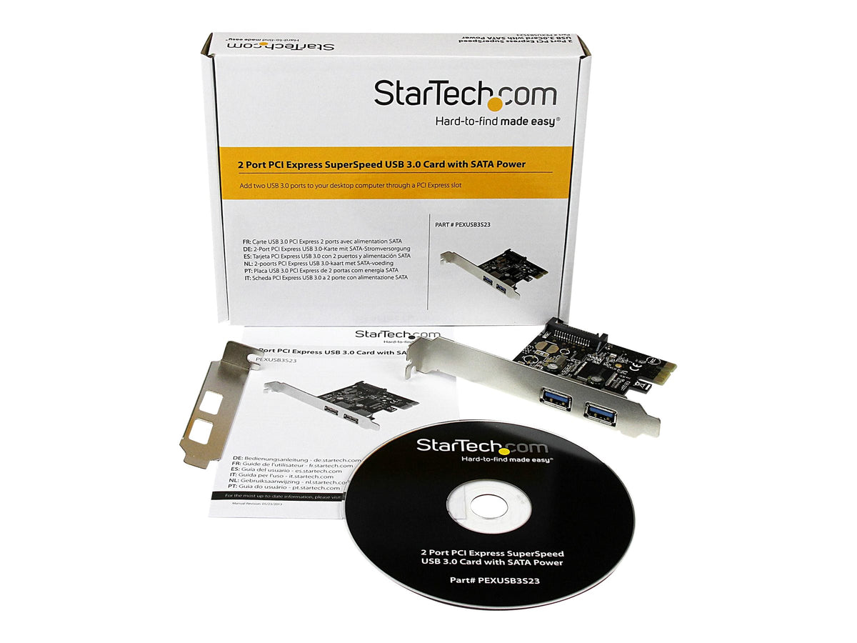 STARTECH.COM 2 Port USB 3.0 SuperSpeed PCI Express Schnittstellenkarte - Verpackung