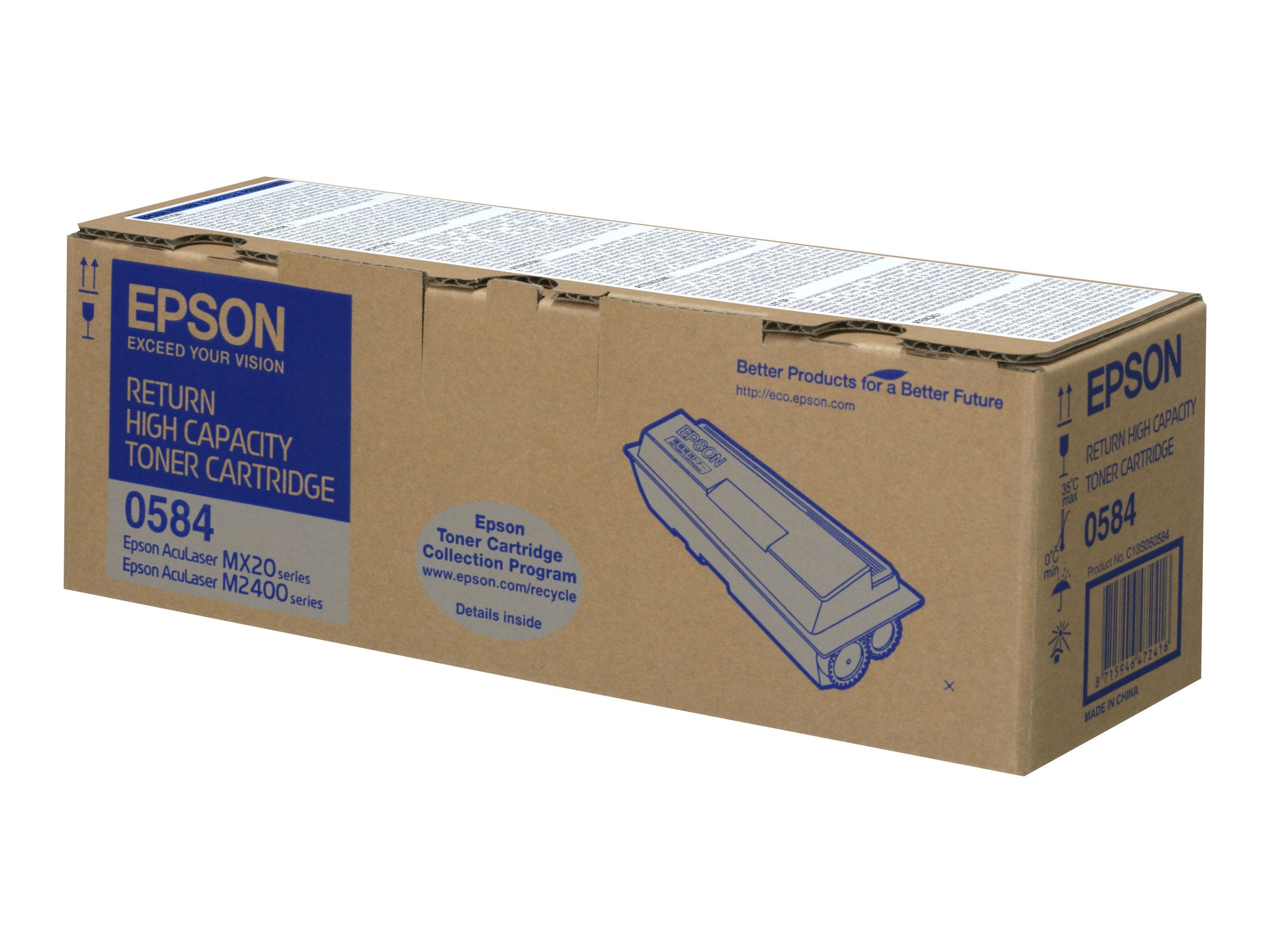 EPSON ALMX20 Toner mono hohe Kapazität Vorderansicht