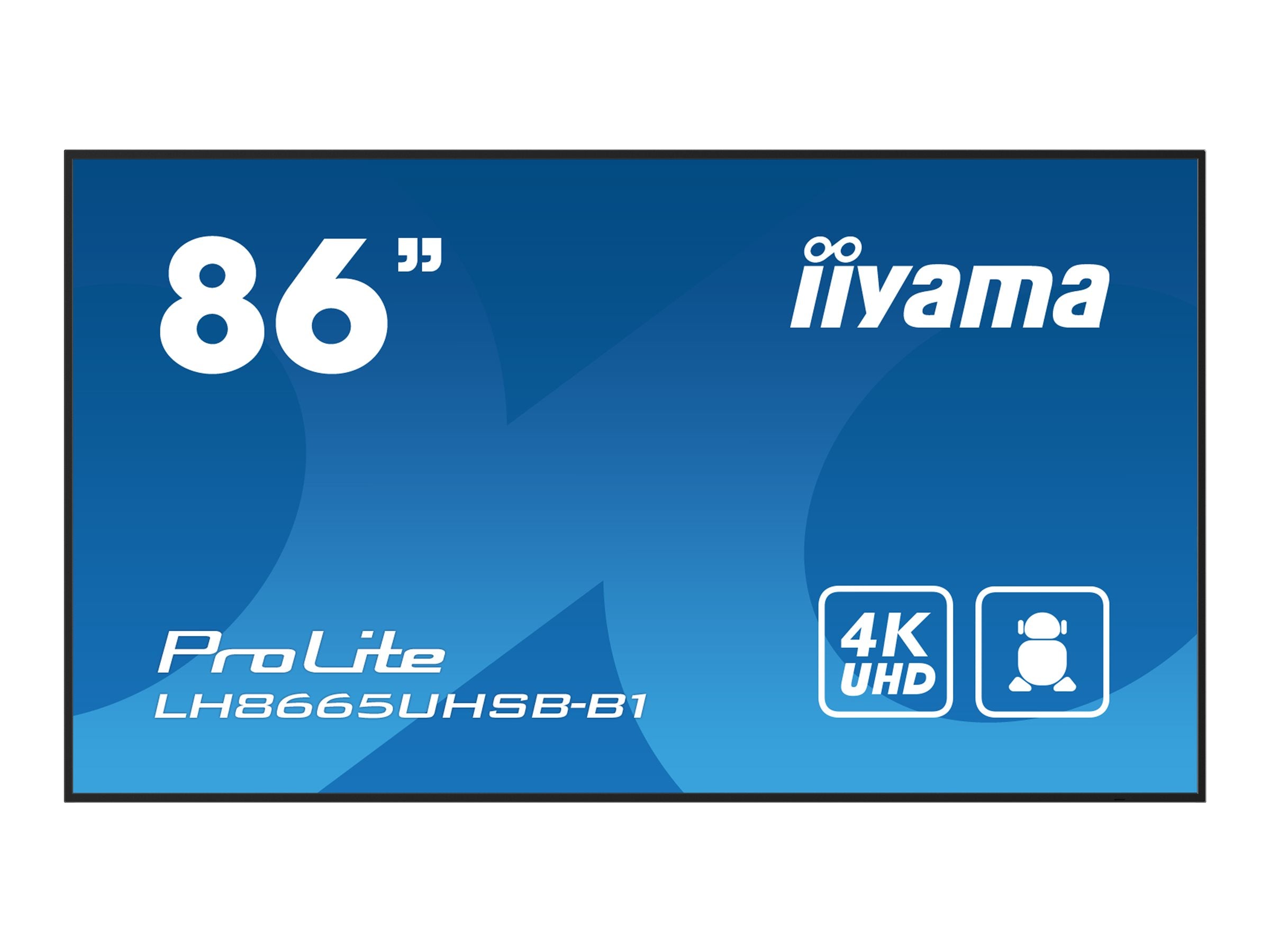 IIYAMA LH8665UHSB-B1 LCD-Display Vorderansicht