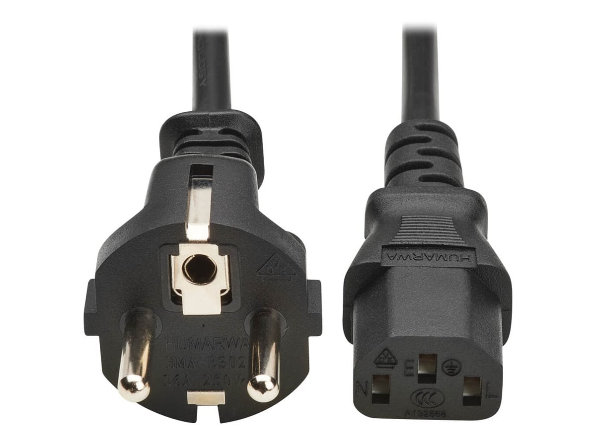 EATON TRIPPLITE Power cable power CEE 7/7m to power IEC 60320 C13 AC 100-250V 10 A 3m Black Europe