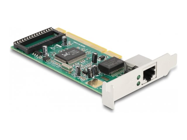 DELOCK PCI Karte zu 1 x RJ45 Gigabit LAN RTL - Vorderansicht