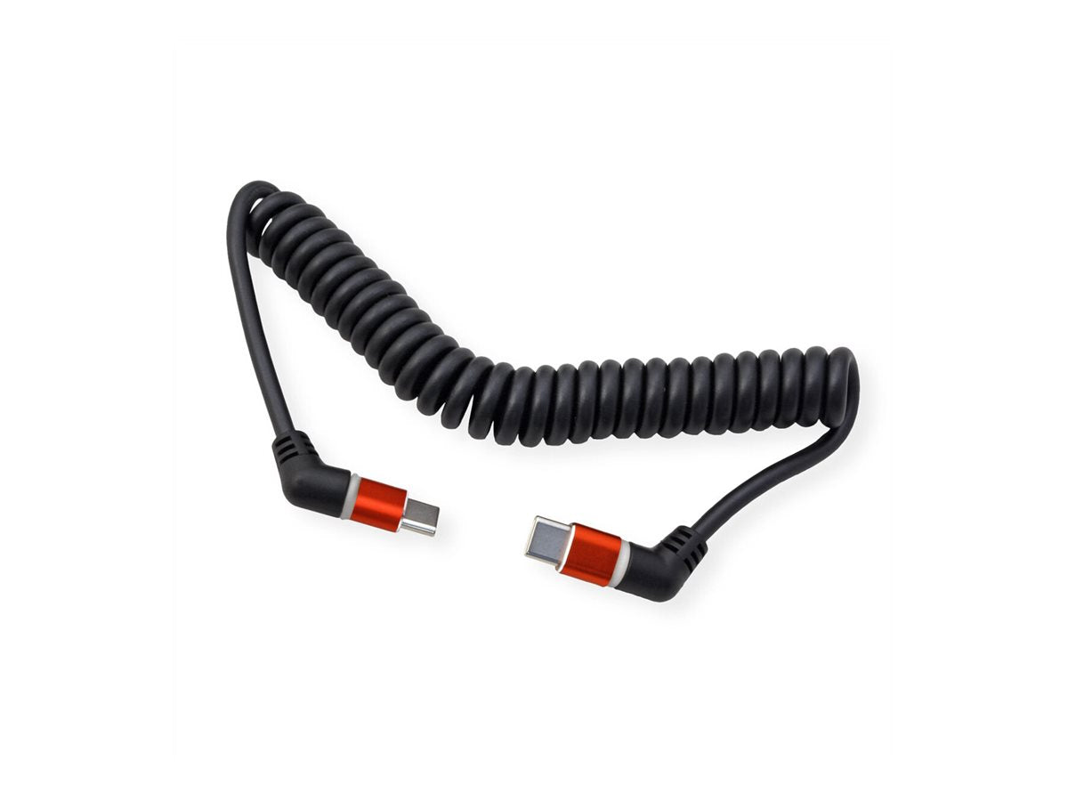 ROLINE USB 2.0 Kabel Typ C - C ST/ST 360 Rotation 60W Spiralkabel im Einsatz