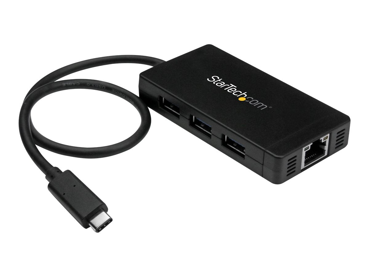 STARTECH.COM 3 Port USB 3.0 Hub mit USB-C und Gigabit Ethernet - Verpackung