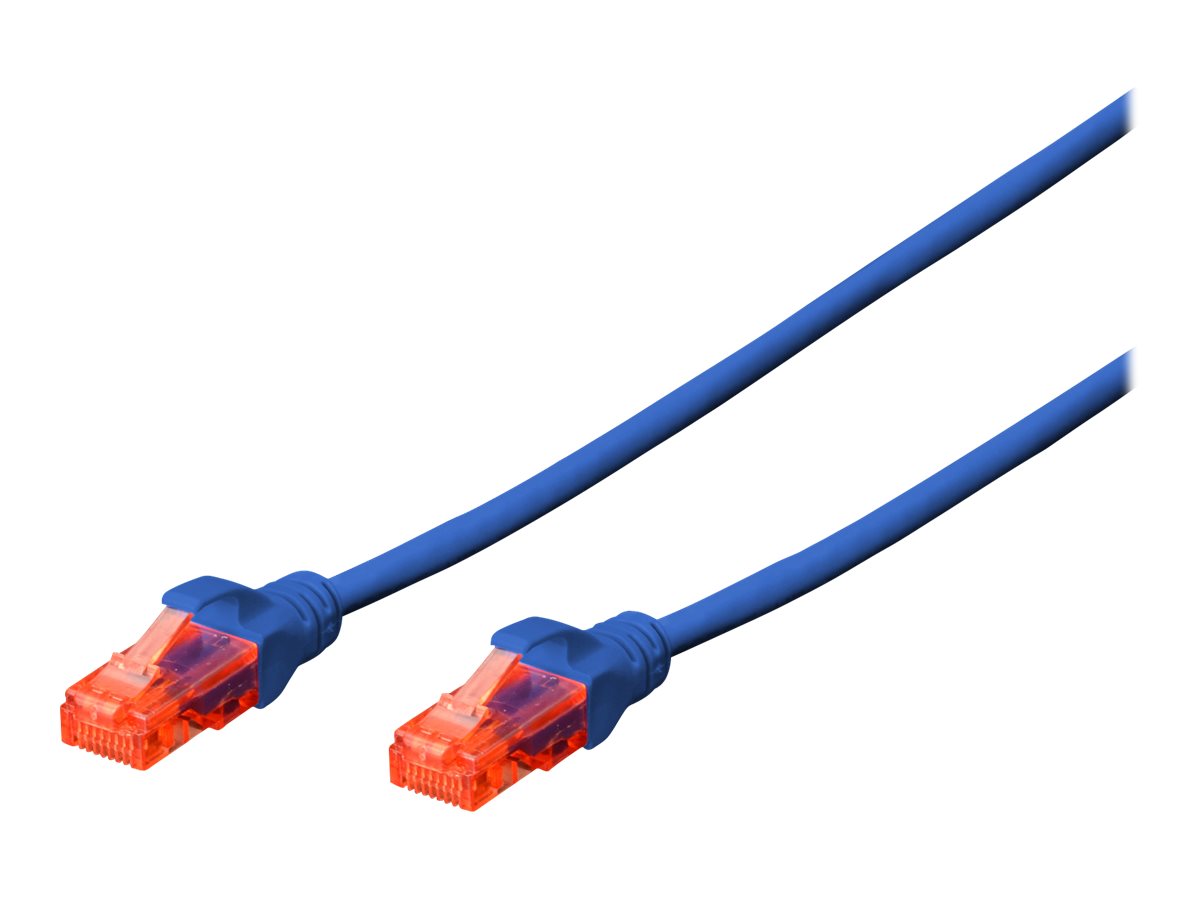 DIGITUS CAT 6 U-UTP Patchkabel PVC AWG 26/7 Länge 0,5m Vorderansicht